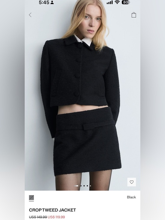 Mango Jackets & Blazers - Mango CROPTWEED JACKET SizeS, M NWT